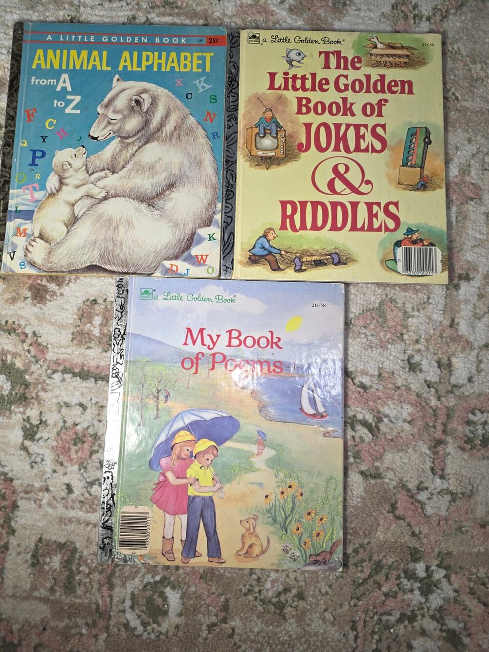 Set of 3 Little Golden Books- Animal Alphabet and others